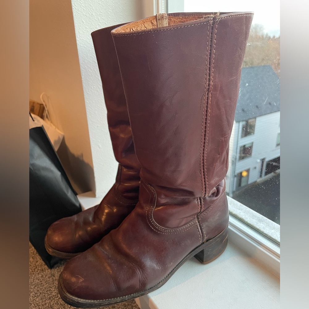 Brown Frye Campus Boots Size 9 D